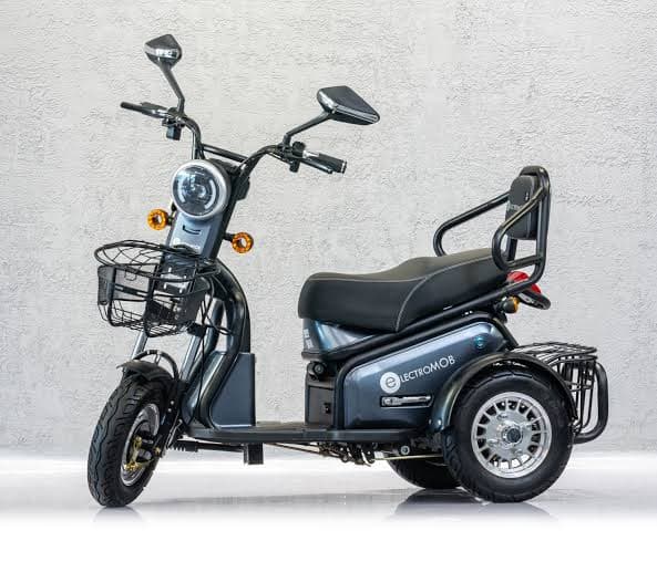 3-Wheel Electric Scooter with Dual Seats & Basket For Personal Use thumbnail 2