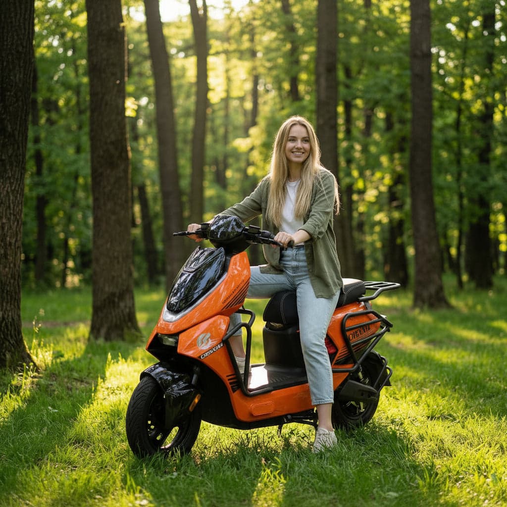 Zone Rider Electric Scooter 48V Battery Moped 2000 Watt Motor 60 km/h Max Speed