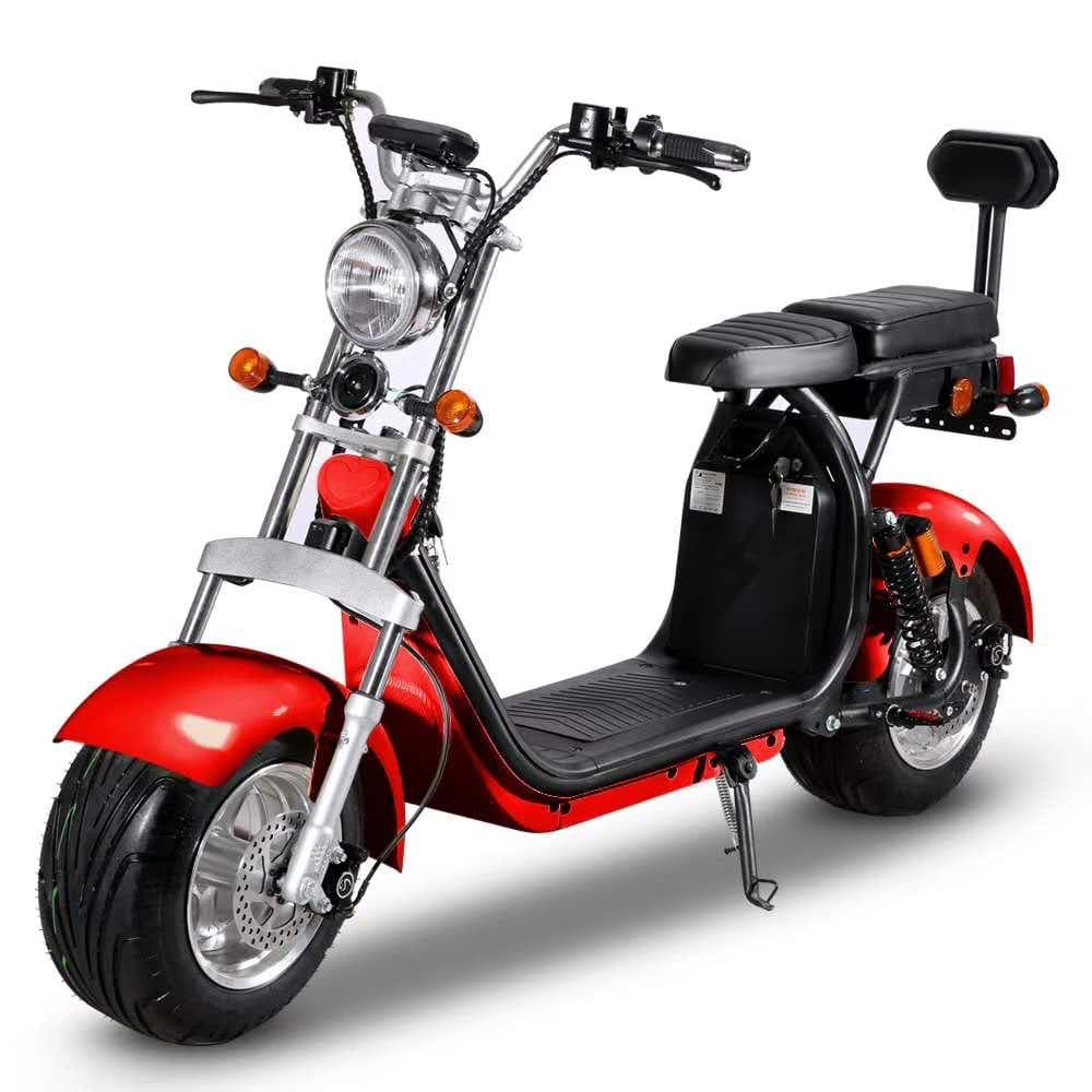 Coco Harley Electric Scooter With Fat Wheels Speed 55KM/H 60V Removable Battery thumbnail 2