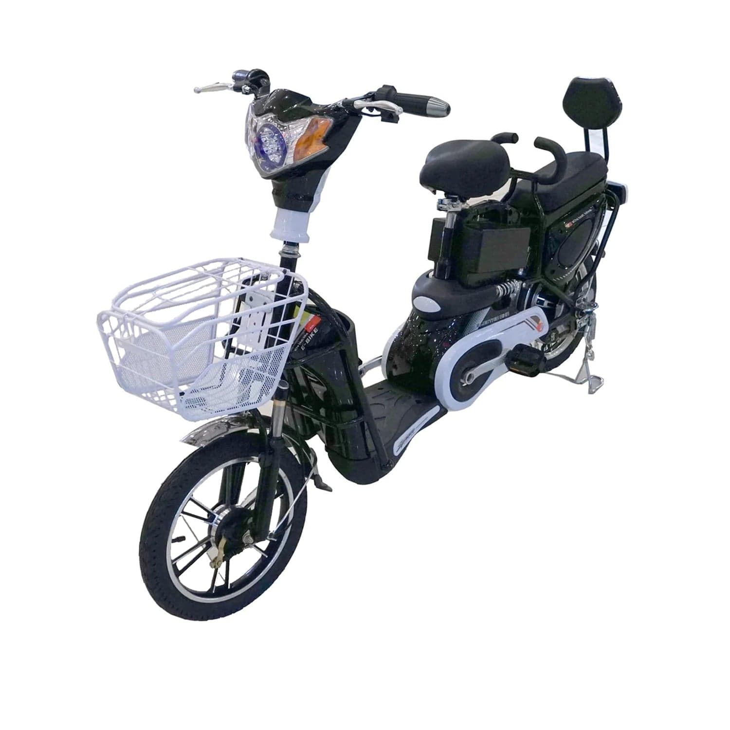 size 16 Classic 48v Grocery Electric Scooter Bike with Pedal thumbnail 2