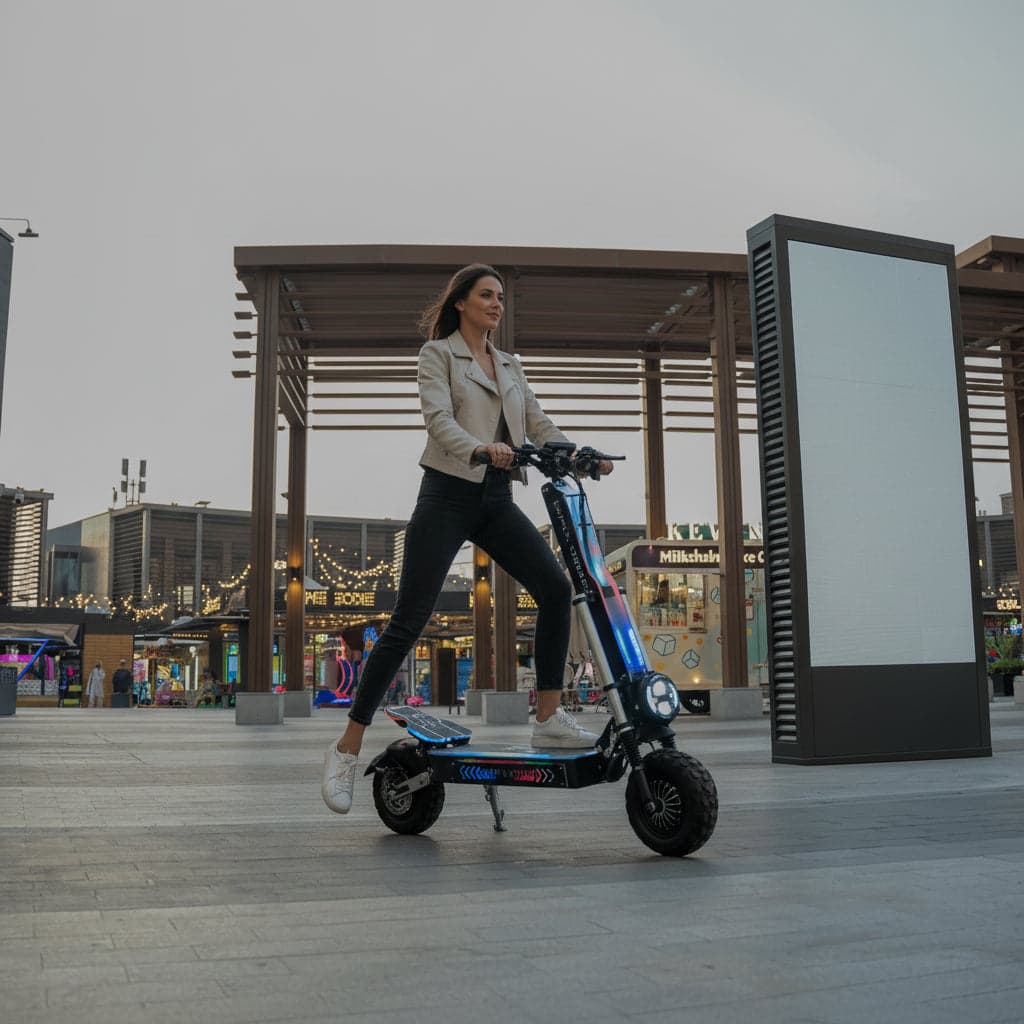Electric Scooter Night Fury Pro 60V 40AH Battery Dual Motor 6000 Watt Motor Power long range and High speed Speed 90 Km/h