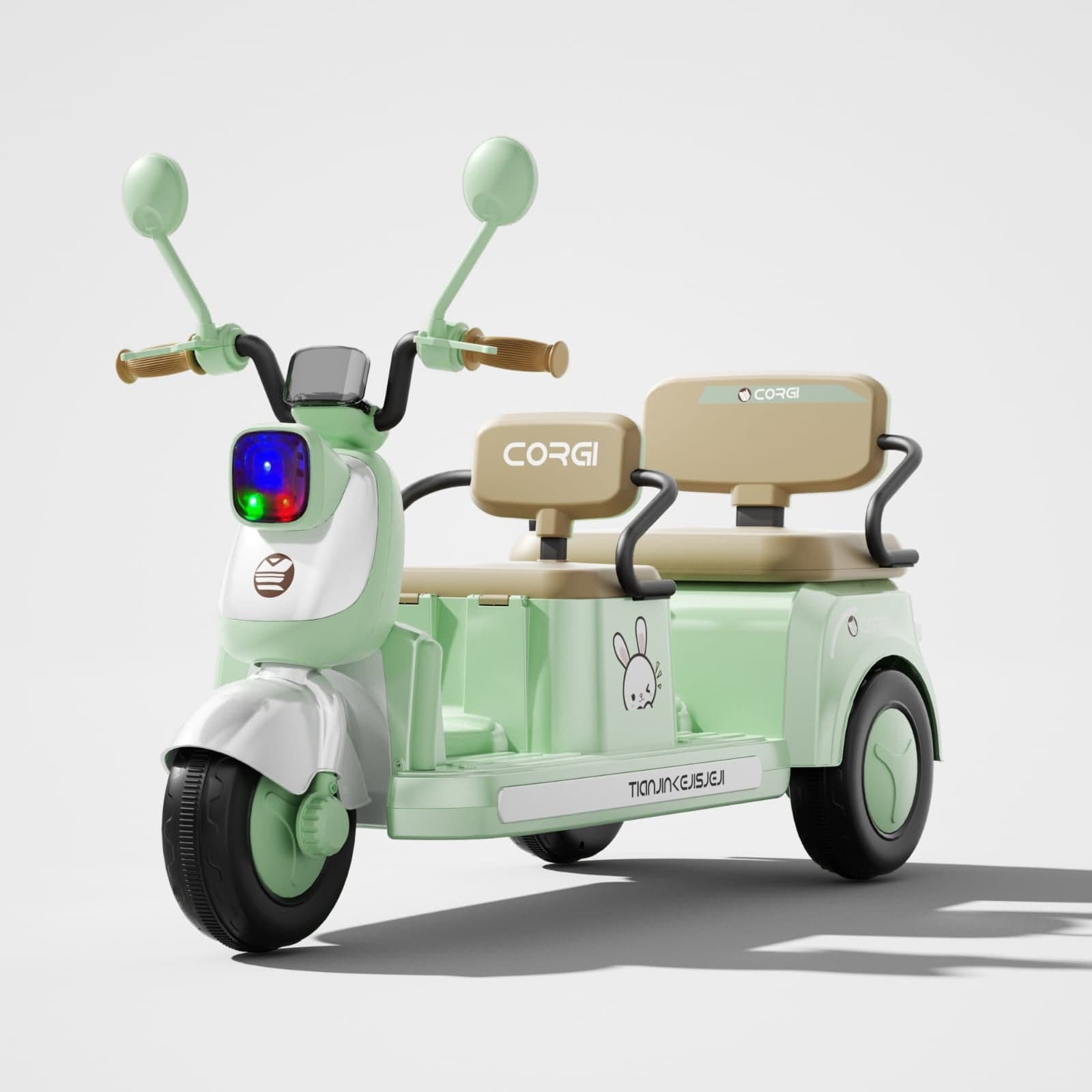Ride on Kids Electric 12 v Tricycle Double Seat for 2-6 Years Old with Remote Control thumbnail 3