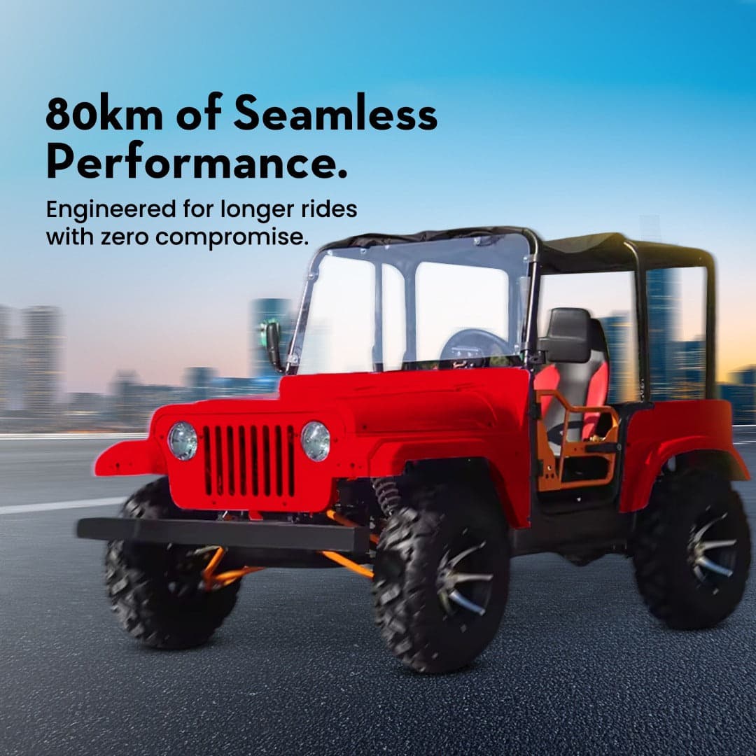 Off Road 200 CC Monster Jeep Buggy With Roof High Speed 80 kmph thumbnail 3