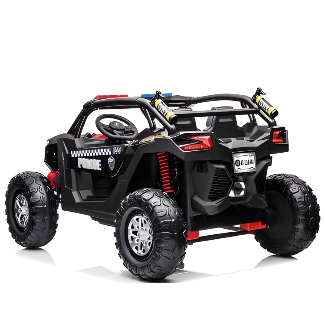 Ride on Max Expedition 12 v Kids electric Police Suv with siren and open doors thumbnail 2