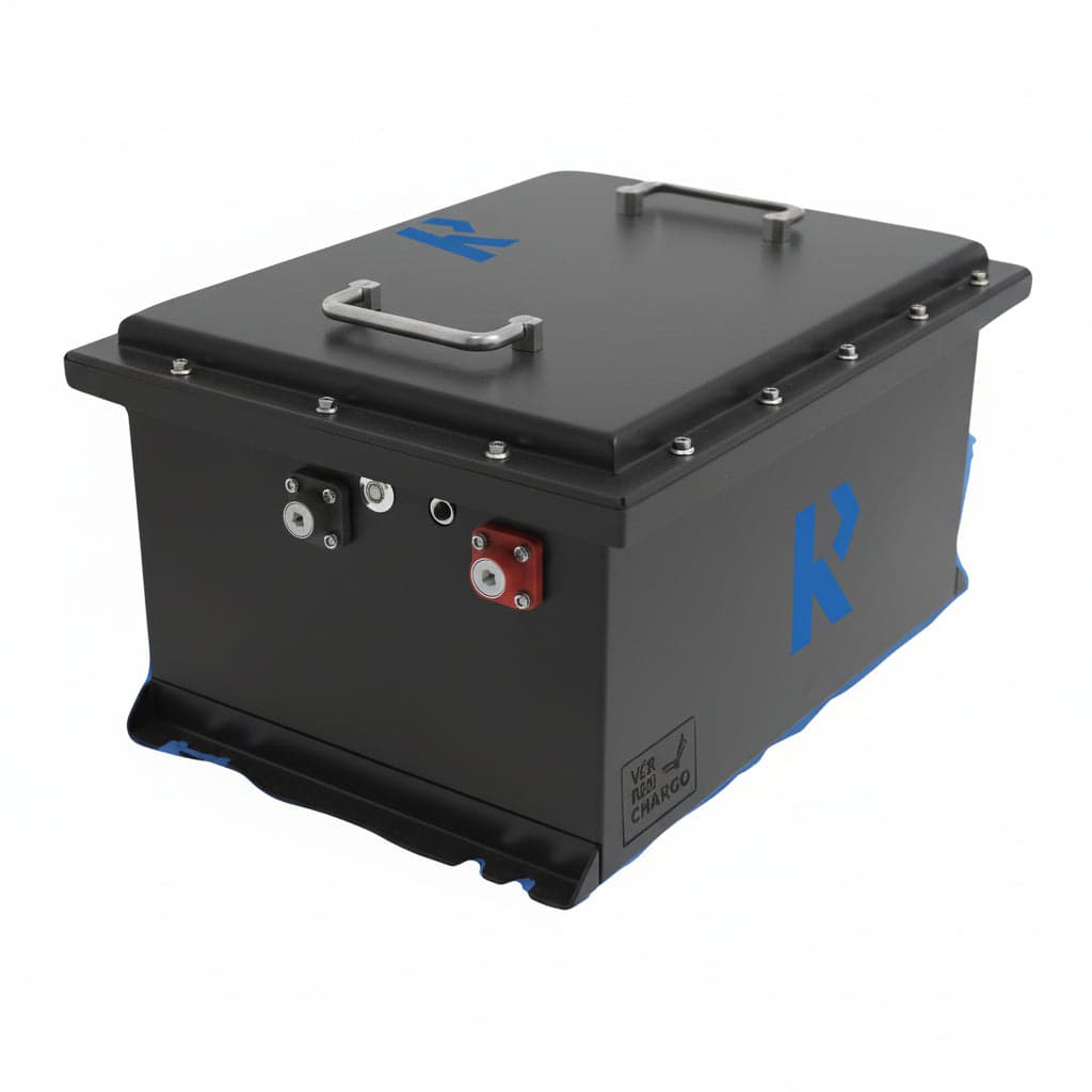 Robust LiFePO₄ Golf Cart Lithium Ion Battery 51.2V 105Ah with Charger and Display Metre & 5 Years Warranty