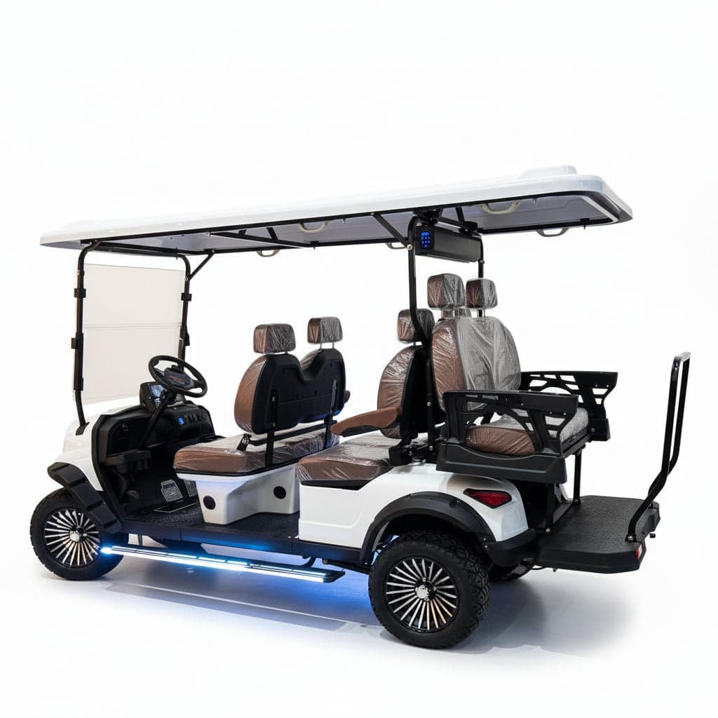 Signature Lifted 6 Seater Off Road Golf Cart Front Facing 60 V With Mag Wheels & Warranty thumbnail 3