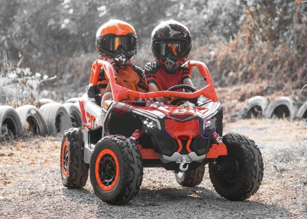 Can-Am RS UTV Kids Electric Rideon Licenced Buggy Mini Jeep 24V