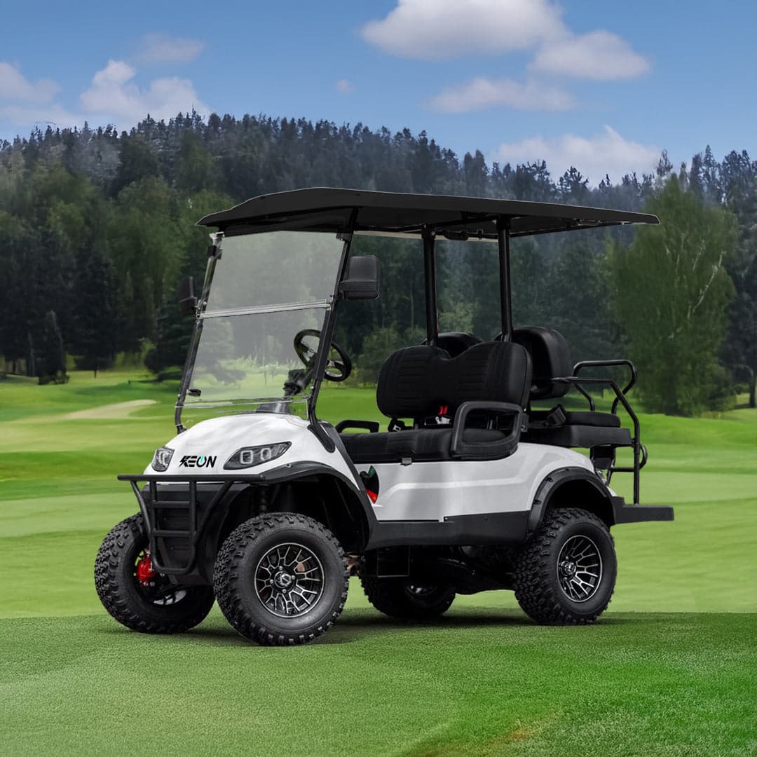 Keon Premium Electric Golf Cart Lead Acid Battery 4 Seater With Lifted Suspension and Warranty