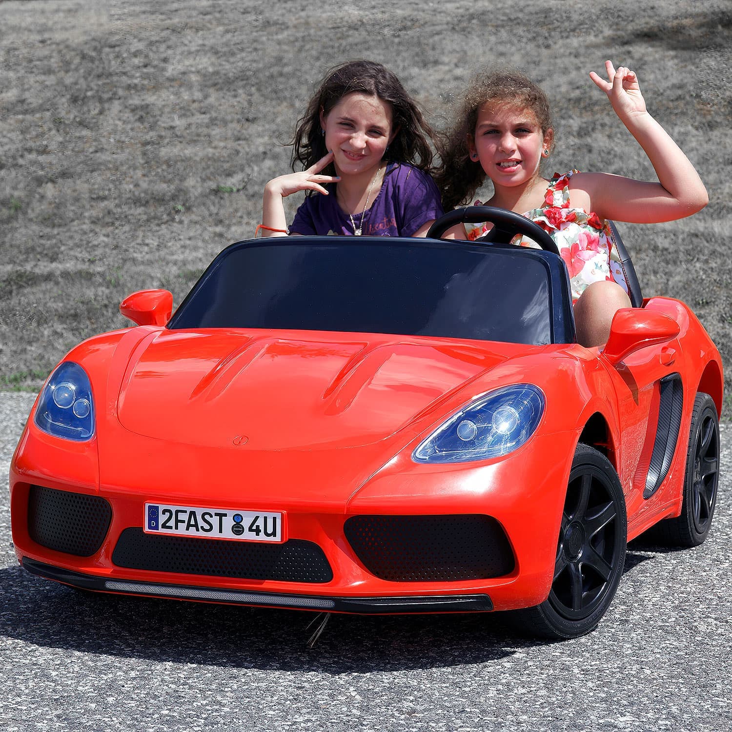 Kids XXL 24V Electric Ride-on Porsche Inspired with RC & 2 Big Seats