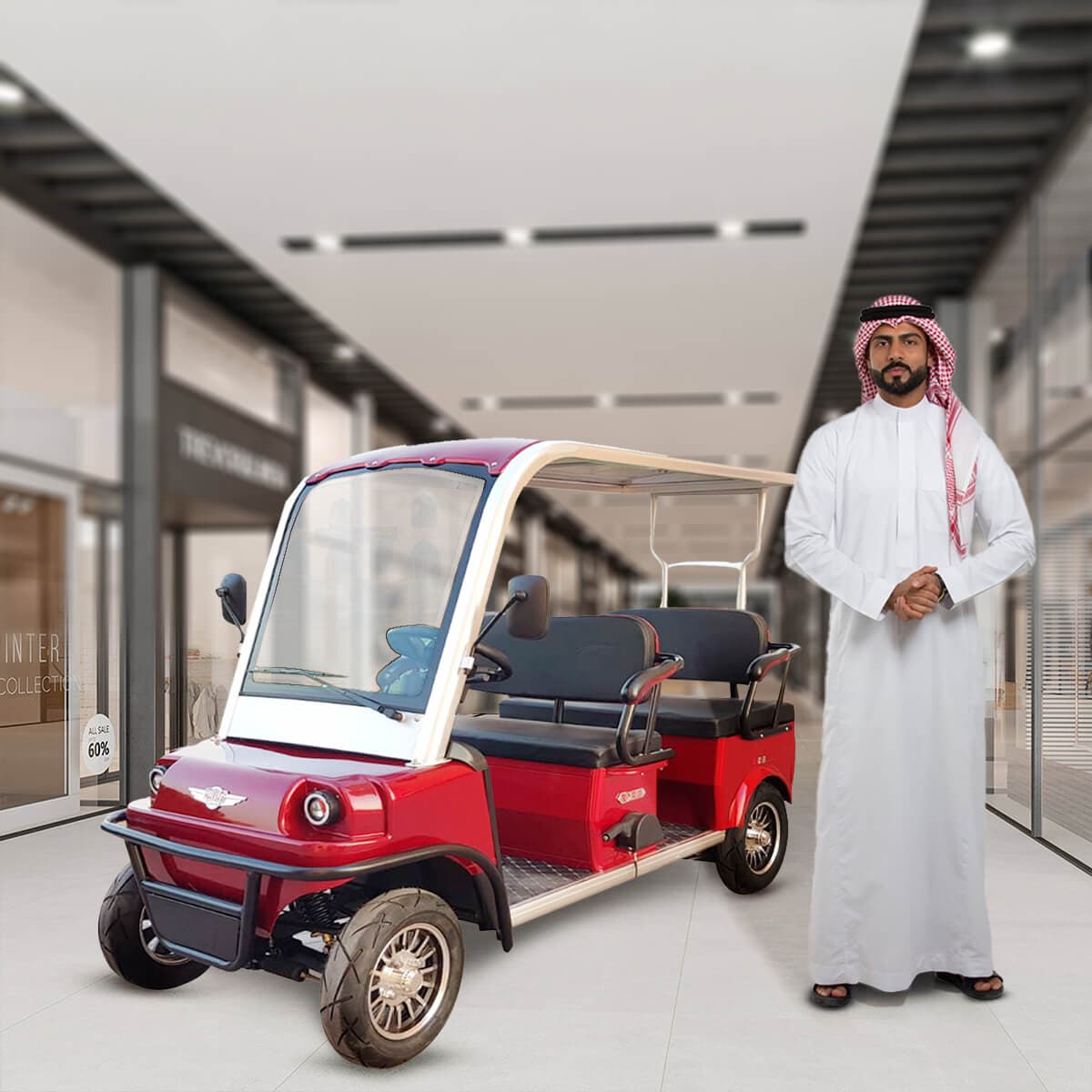 ECO 4 Seater Electric Golf Cart Golf Buggy