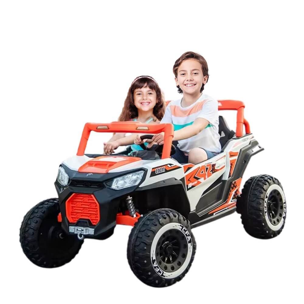 Rideon 12V Midnight Ranger Electric Ride On XL SUV 4x4 With Rc for Big Kids