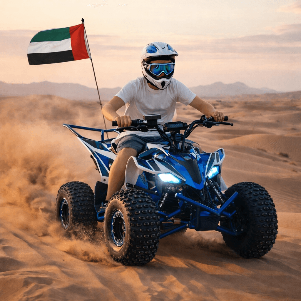 Nitron Plus 48 V 20 Ah Electric ATV Power Off Road Bike 8 Inch, 1400 Watt Motor and 55 Km/h Speed With Bluetooth for Teens and Mini Adults